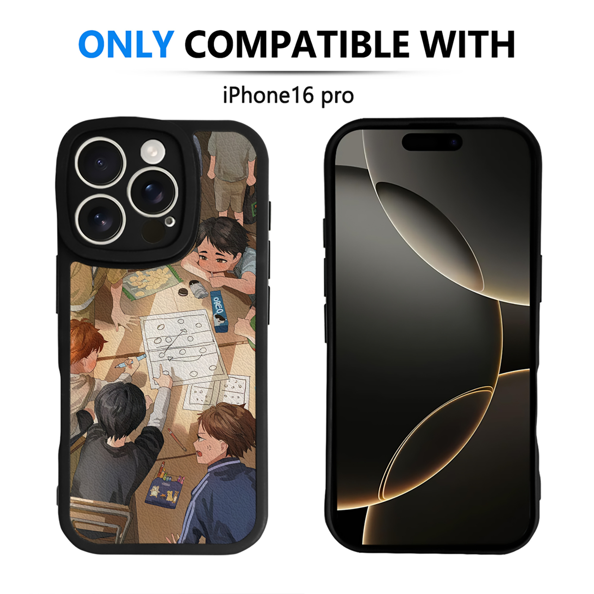 （画像用） ハイキュー!! Haikyu!! 【iPhone 16シリーズ対応】シリコンスマホケース（レザー調） 材質：シリコン